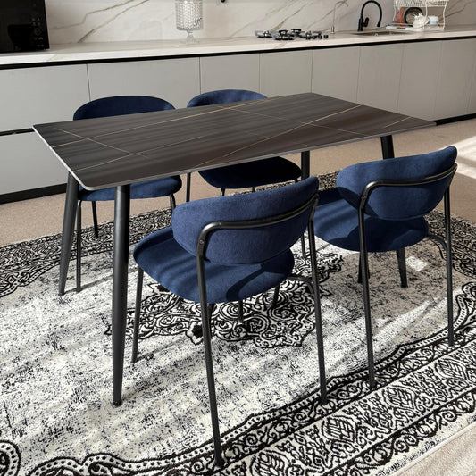 Dany Table و Luca Chairs - مجموعة الطعام الحديثة