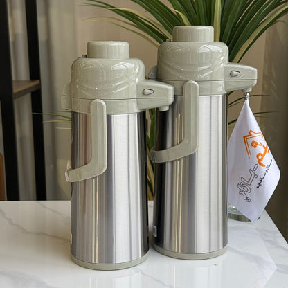 Modern Stainless Steel Coffee & Tea Thermoses