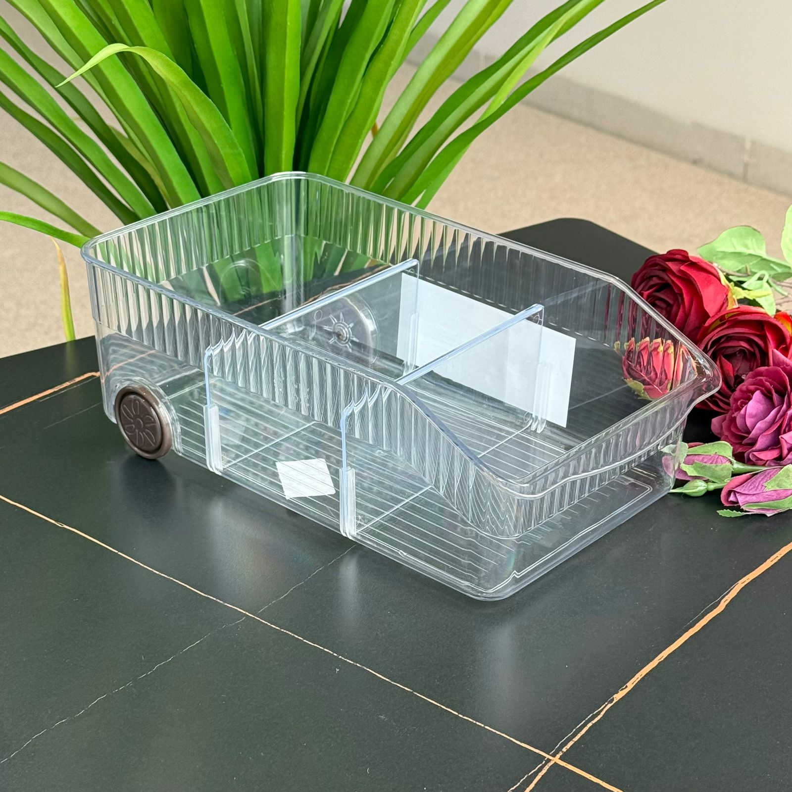 Clear Multi-Section Storage Organizer Box - mbazar.co – M-Bazar