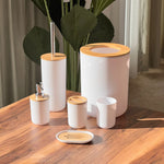 6 PCS Modern Round Bathroom Accessories Set