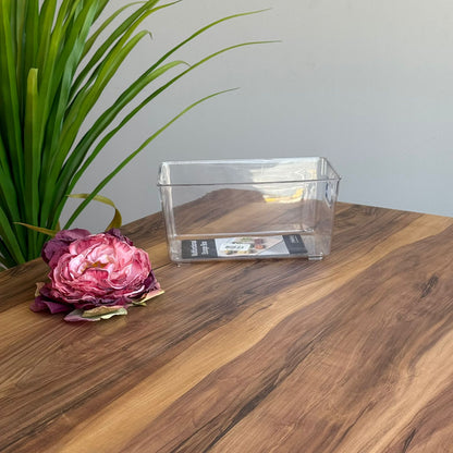 صناديق تخزين أكريليك شفافة مع غطاء