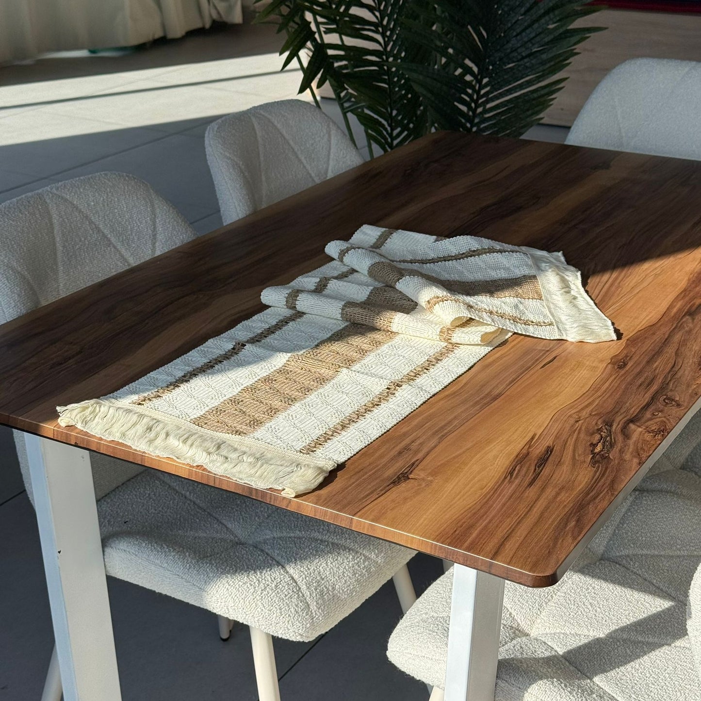 30 × 180 سم ڕاکەری مێزی سروشتی تواوە