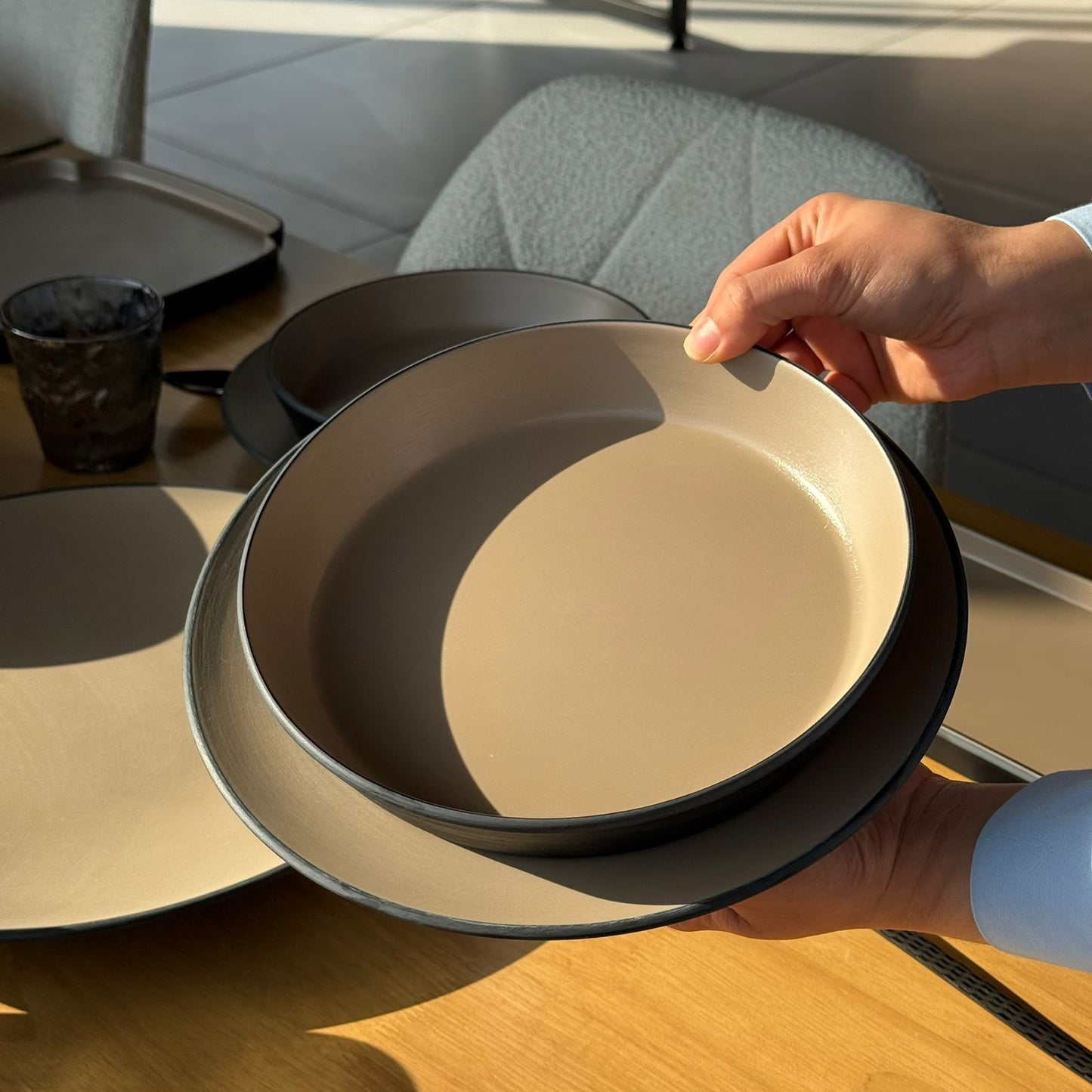 Modern Minimalist Melamine Dinnerware Plate Set