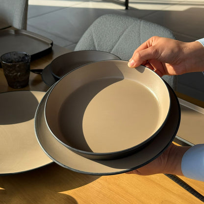 Modern Minimalist Melamine Dinnerware Plate Set