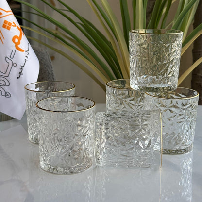 6-peices elegant glassware collection