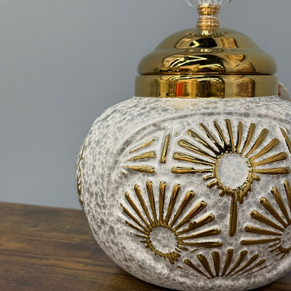 Decorative Golden Accent Vase Jars