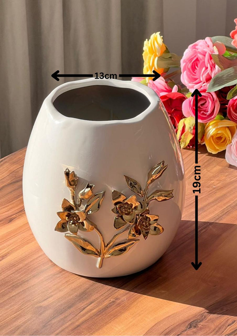 Decorative Golden Flower Vase