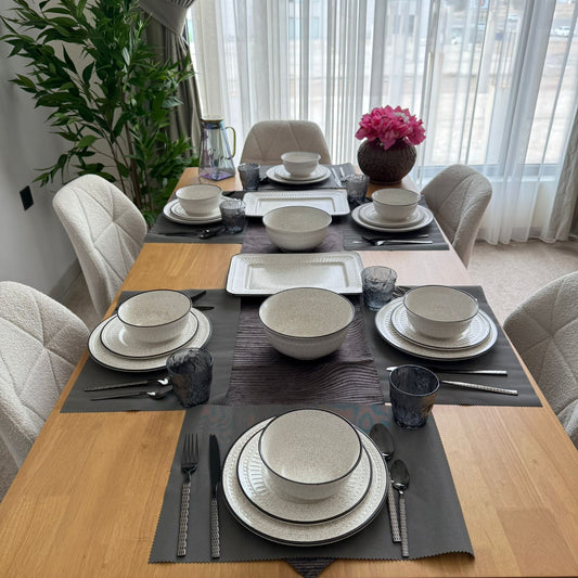 Modern Speckled Ceramic Serving & Dinnerware Collection