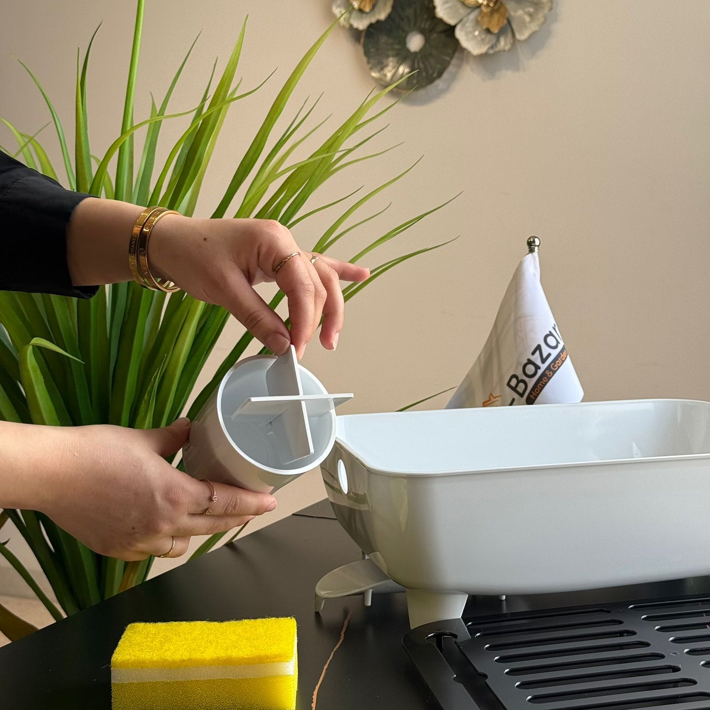 ڕەفەی قاپ وشککردنەوەی چێشتخانە- جوان و کارا