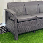 3-Person Modern Garden Seating Sofa