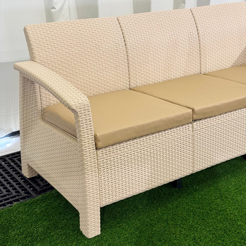 3-Person Modern Garden Seating Sofa