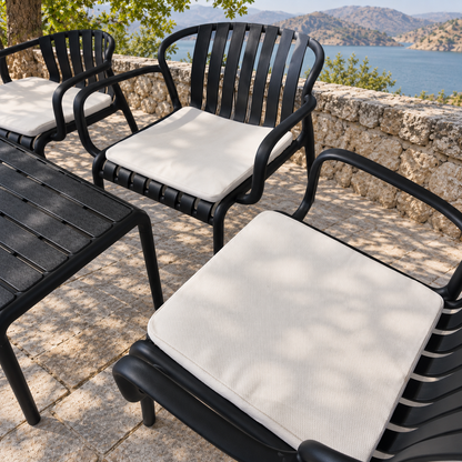 Modern Luxury Durable Outdoor Seating Set - Black