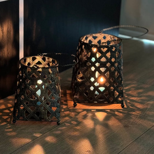 FD403 دیکۆراتی هەڵواسینی/قۆڕ مۆم فانۆسی