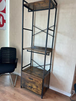 Standing Rack with Wooden Shelves