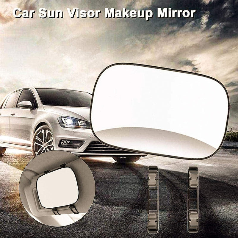 مرآة مكياج محمولة مثبته على واقي الشمس للسيارة