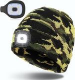 قبعة مريحة مزودة بمصباح LED قابل للشحن عبر USB
