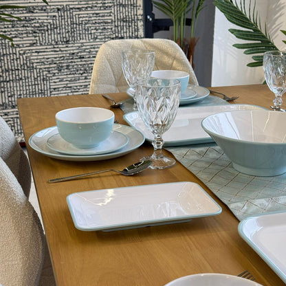 24 قطعة - طقم أواني طعام عصرية أنيقة