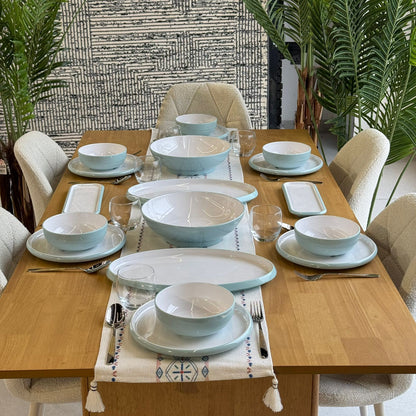 18 قطعة - طقم أواني طعام عصرية أنيقة