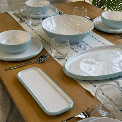 18 قطعة - طقم أواني طعام عصرية أنيقة