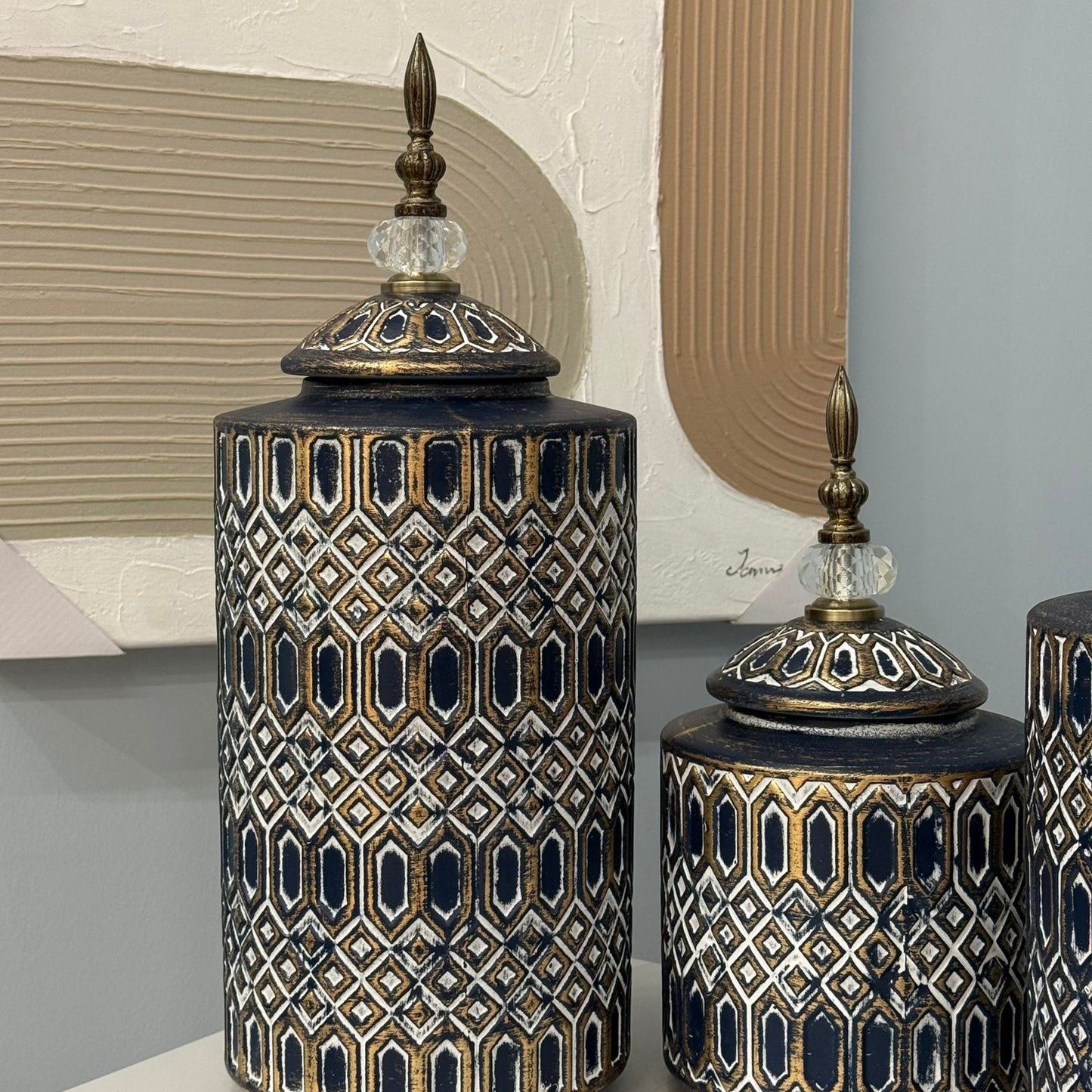 کۆمەڵە گۆزەی دیکۆراتی کلاسیک