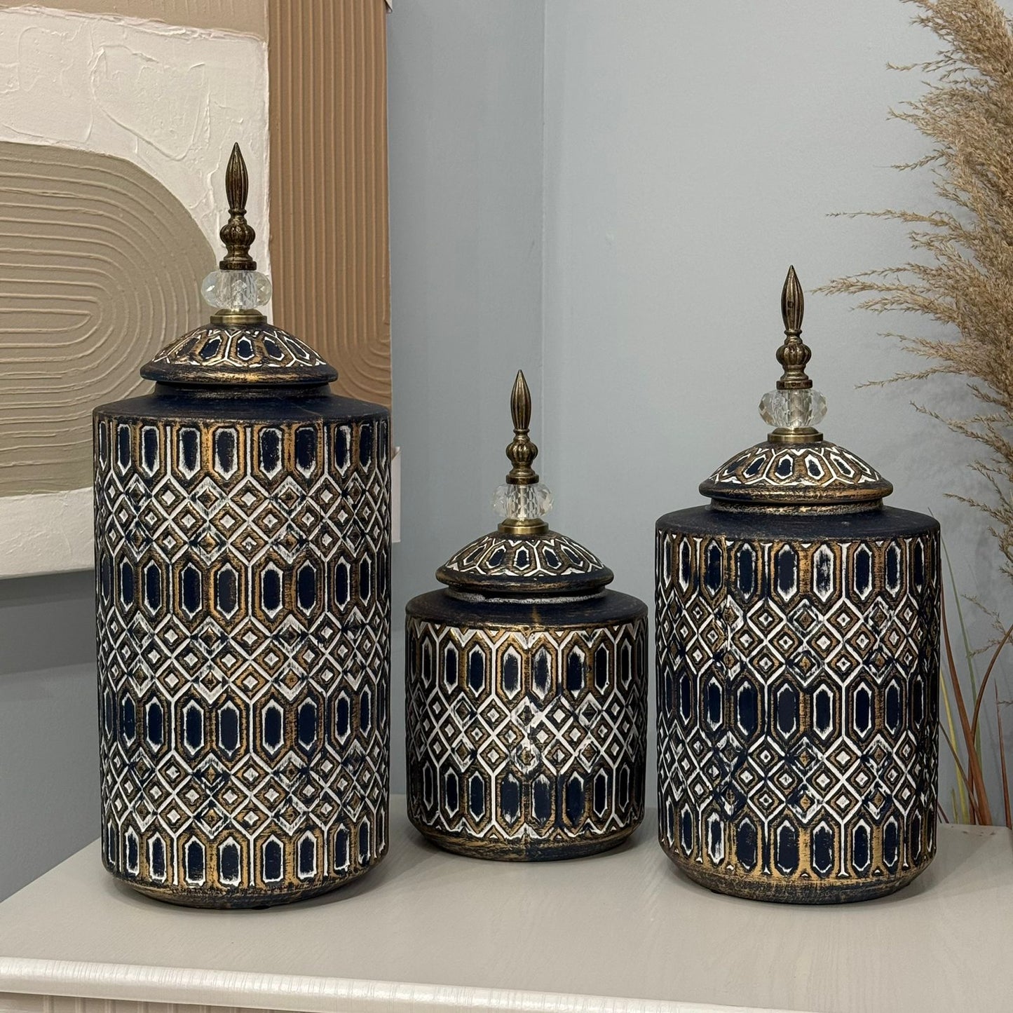 کۆمەڵە گۆزەی دیکۆراتی کلاسیک