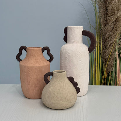 Antique Decorative Vase Set (3 Pieces)