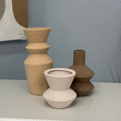 Elegant Vintage Style Vase Set – 3 Pieces