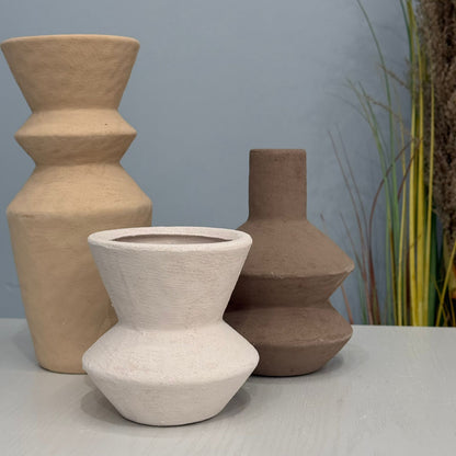Elegant Vintage Style Vase Set – 3 Pieces