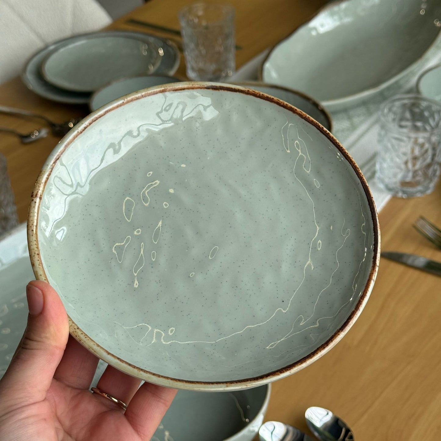 22 قطعة - طقم أواني طعام فاخرة وأنيقة