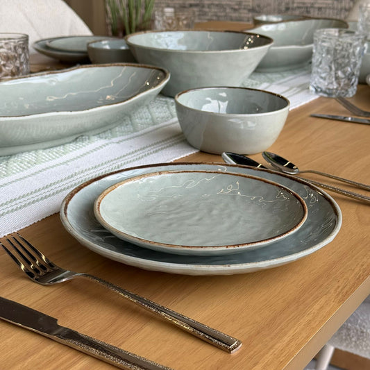 22 قطعة - طقم أواني طعام فاخرة وأنيقة