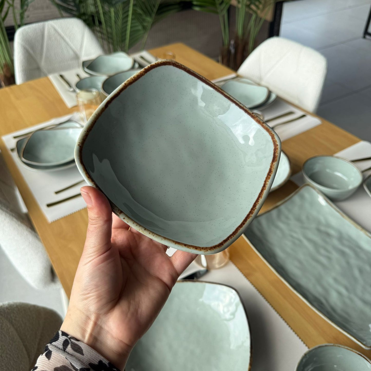 22 قطعة - طقم أواني طعام فاخرة