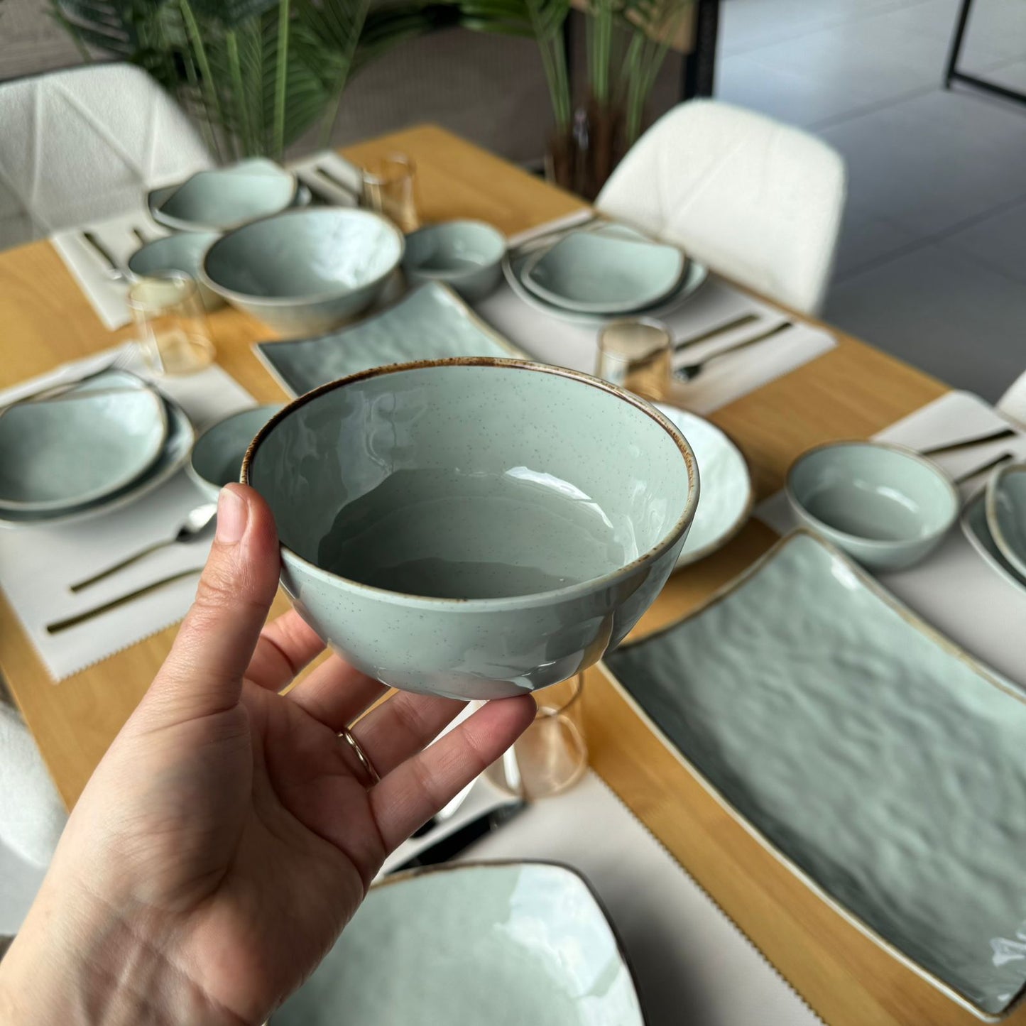 22 قطعة - طقم أواني طعام فاخرة