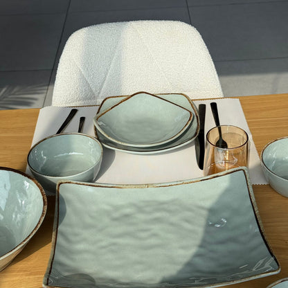 22 قطعة - طقم أواني طعام فاخرة