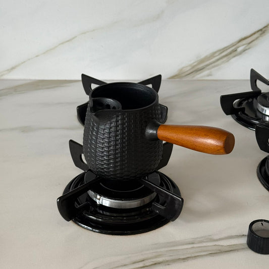 Stoneware Coffee & Tea Milk Warmer Pot