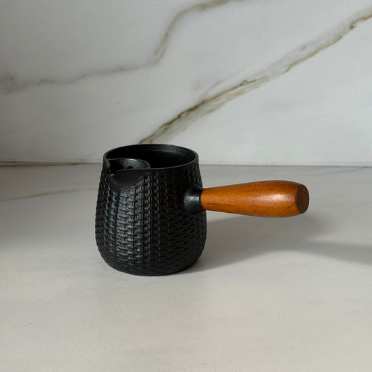 Stoneware Coffee & Tea Milk Warmer Pot