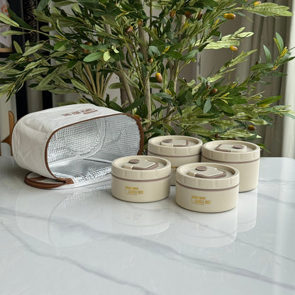 Stainless Steel Insulated Lunch Bowl with Thermal Bag