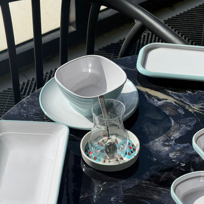 14PCS- Elegant Melamine Breakfast Serving Set