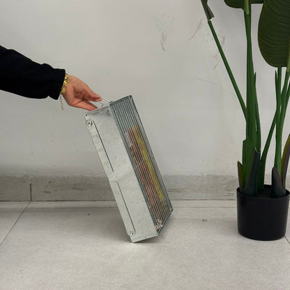 Compact Foldable Barbecue Grill – Silver & Black