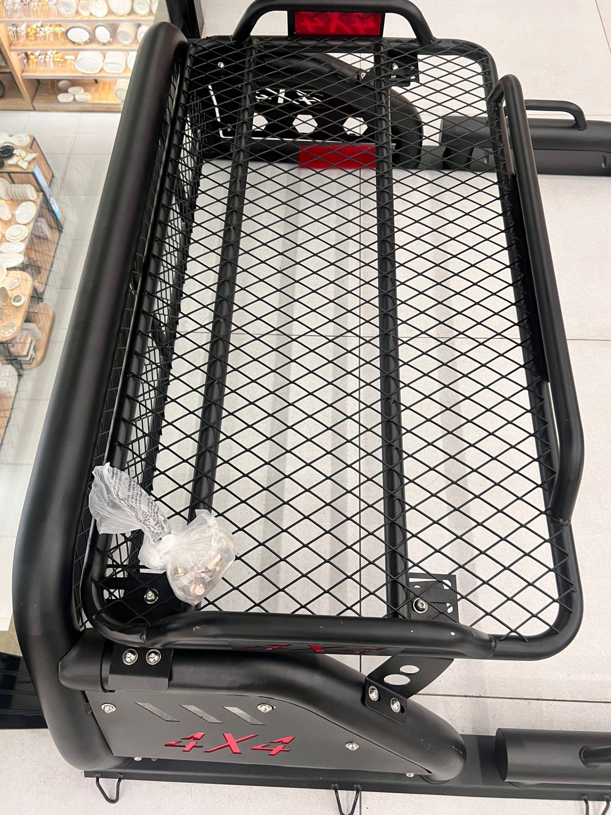 Heavy-Duty 4x4 Off-Road Cargo Carrier Rack with Raised Protective Rail