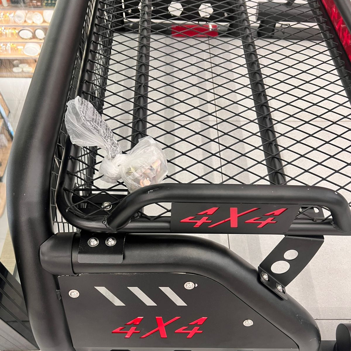 Heavy-Duty 4x4 Off-Road Cargo Carrier Rack with Raised Protective Rail