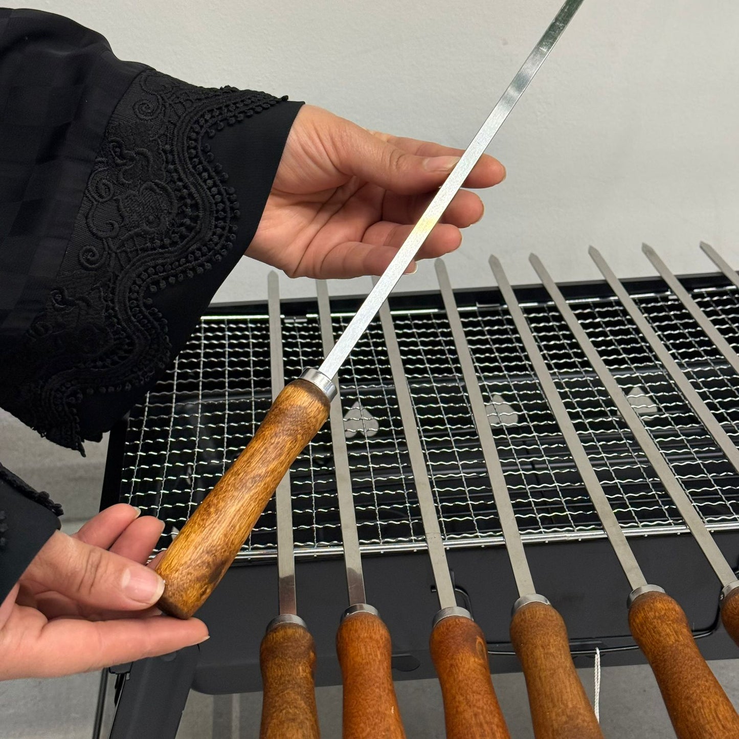 سێت شیشەی برژاندنی بە هێز و کارا بە دەستە دار - ١٠ دانە