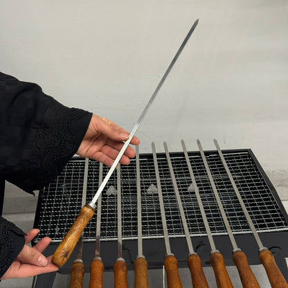 سێت شیشەی برژاندنی بە هێز و کارا بە دەستە دار - ١٠ دانە