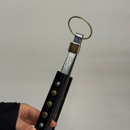 Premium Stainless Steel BBQ Fire Poker with Wooden Handle