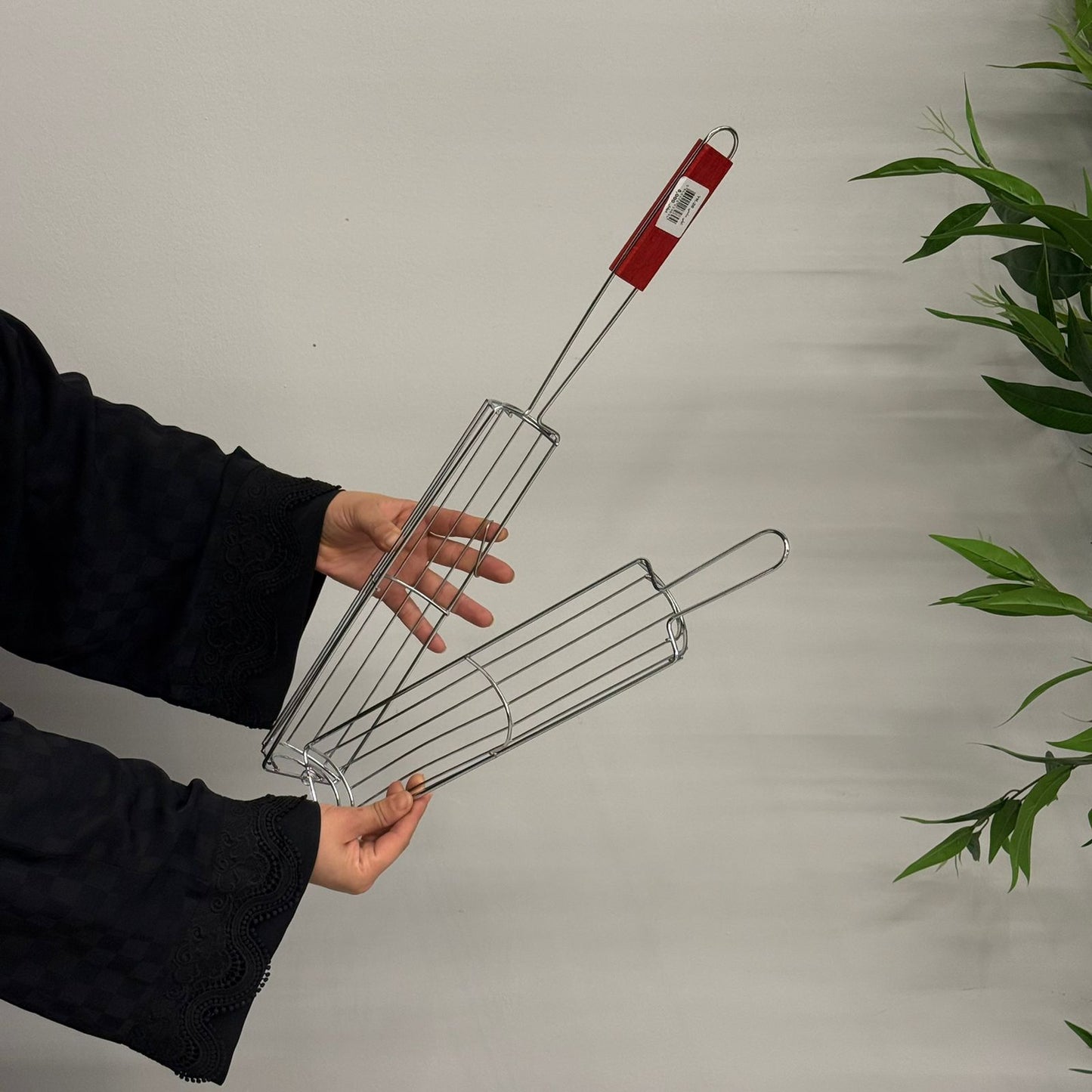 سەبەتەی برژاندن بە دەستە دار