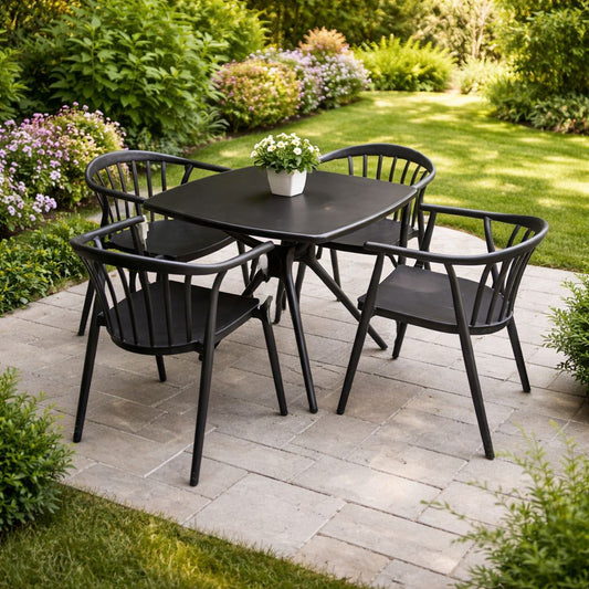 Bita Chair & SL-688A Durable Square Table Outdoor Furniture Set