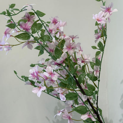 Elegant Pink Blossom Artificial Flower Branch