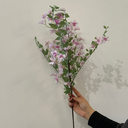Elegant Pink Blossom Artificial Flower Branch