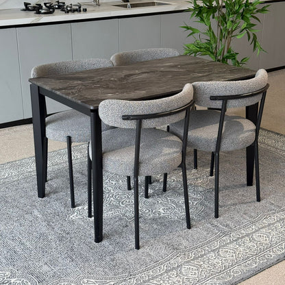 MARQUEE PALADIN Table & Tina Modern Chair – Luxury Dining Set