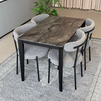 MARQUEE PALADIN Table & Tina Modern Chair – Luxury Dining Set