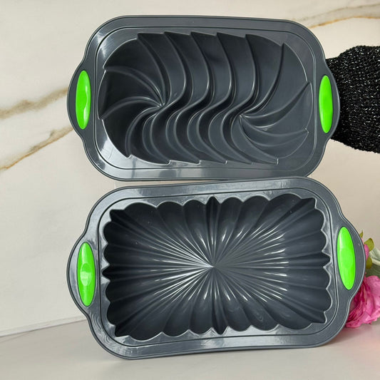 Non-Stick Silicone Loaf Cake Mold – Decorative Baking Pan (3 Designs)